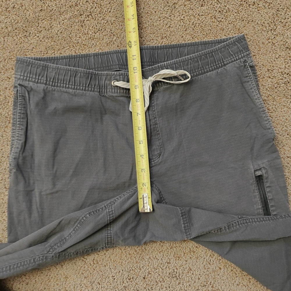 Vuori Ripstop Pant Mens XL Charcoal Grey Organic Cotton Stretch V412 Hiking - Picture 12 of 14